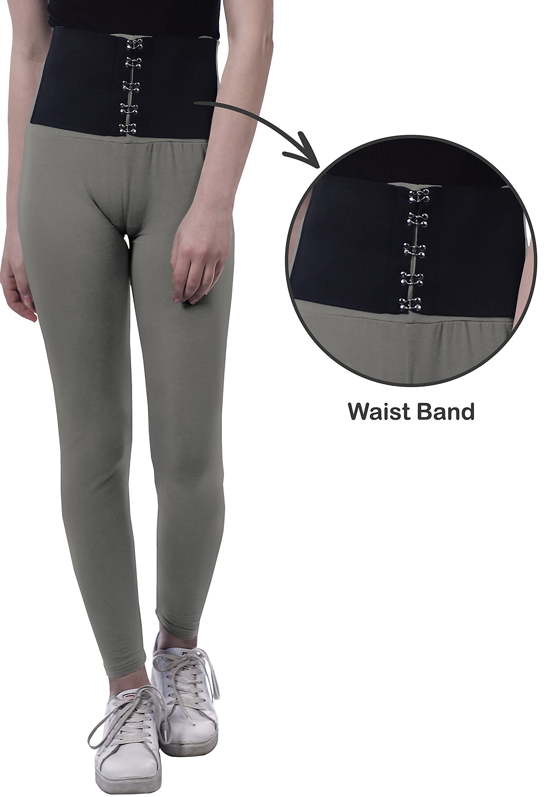 Moomaya High Waisted Yoga Pants for Women - Corset Style Tummy Control Workout Leggings | Comfortable & Trendy for Yoga, Gym, Running & Everyday Wear