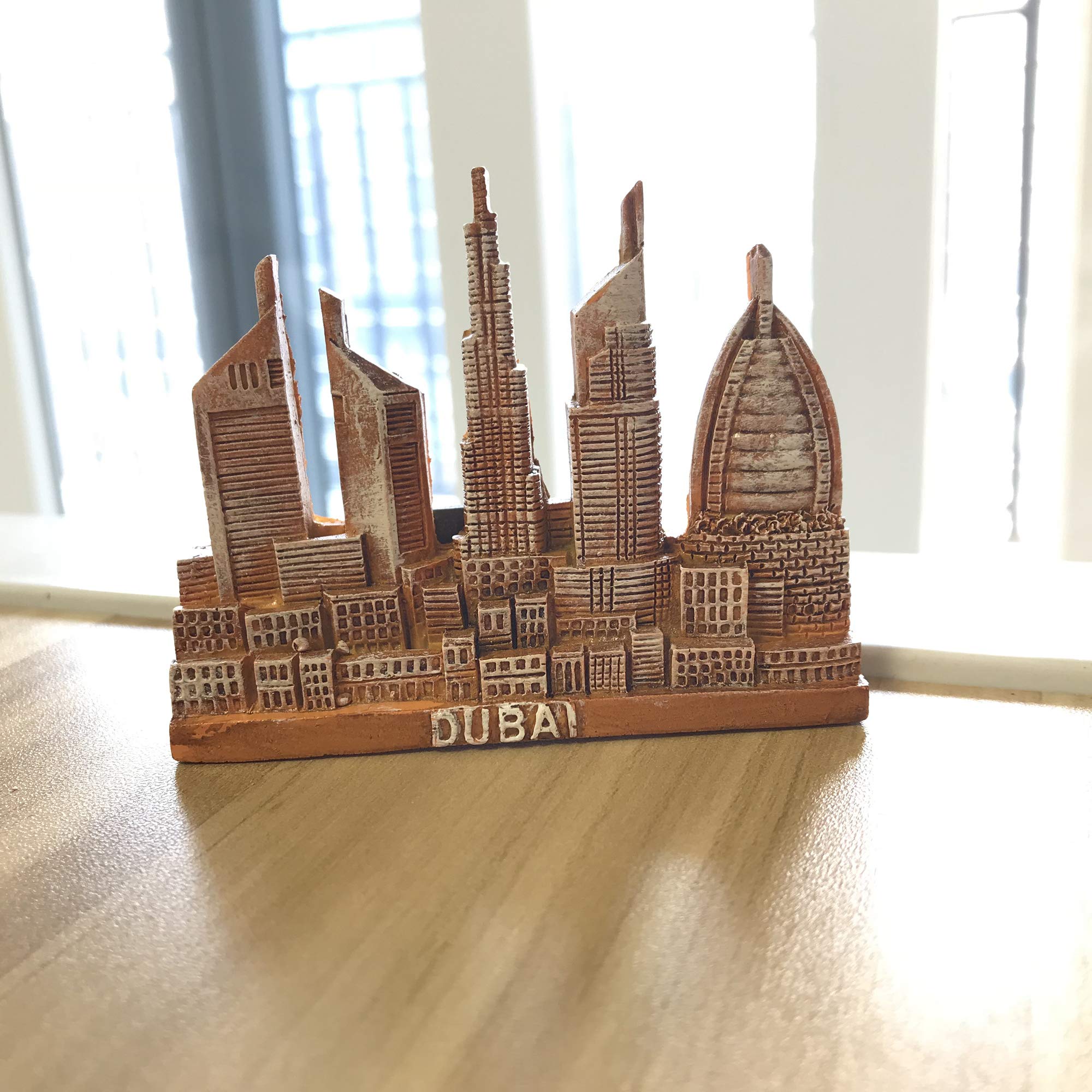 3D Dubai Skyline Refrigerator Magnet - Souvenir Travel Sticker for Home & Kitchen Decoration - Strong Fridge Magnet for Office, Gifts & Travel Memories