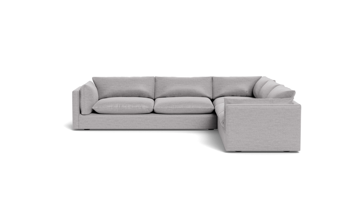 SoCo 124 Corner Sectional Sofa - Modern L-Shaped Couch with Storage & Recliner for Living Room, Family Room, or Home Theater - Comfortable Fabric Upholstery & Sturdy Frame