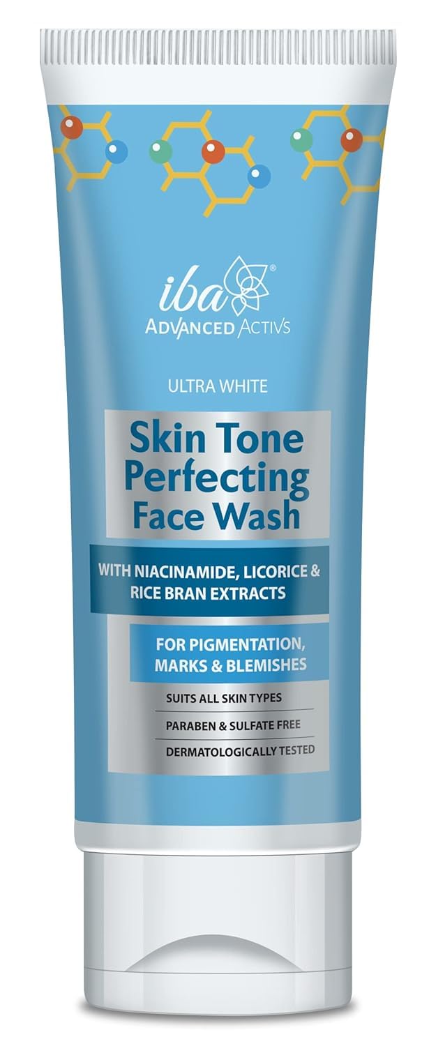 Tone Perfecting Face Wash - No Parabens & Sulfates, High Foam Cleanser for Glowing Skin | Halal Certified, Vegan, 100ml - Perfect for Morning & Night Skincare Routine