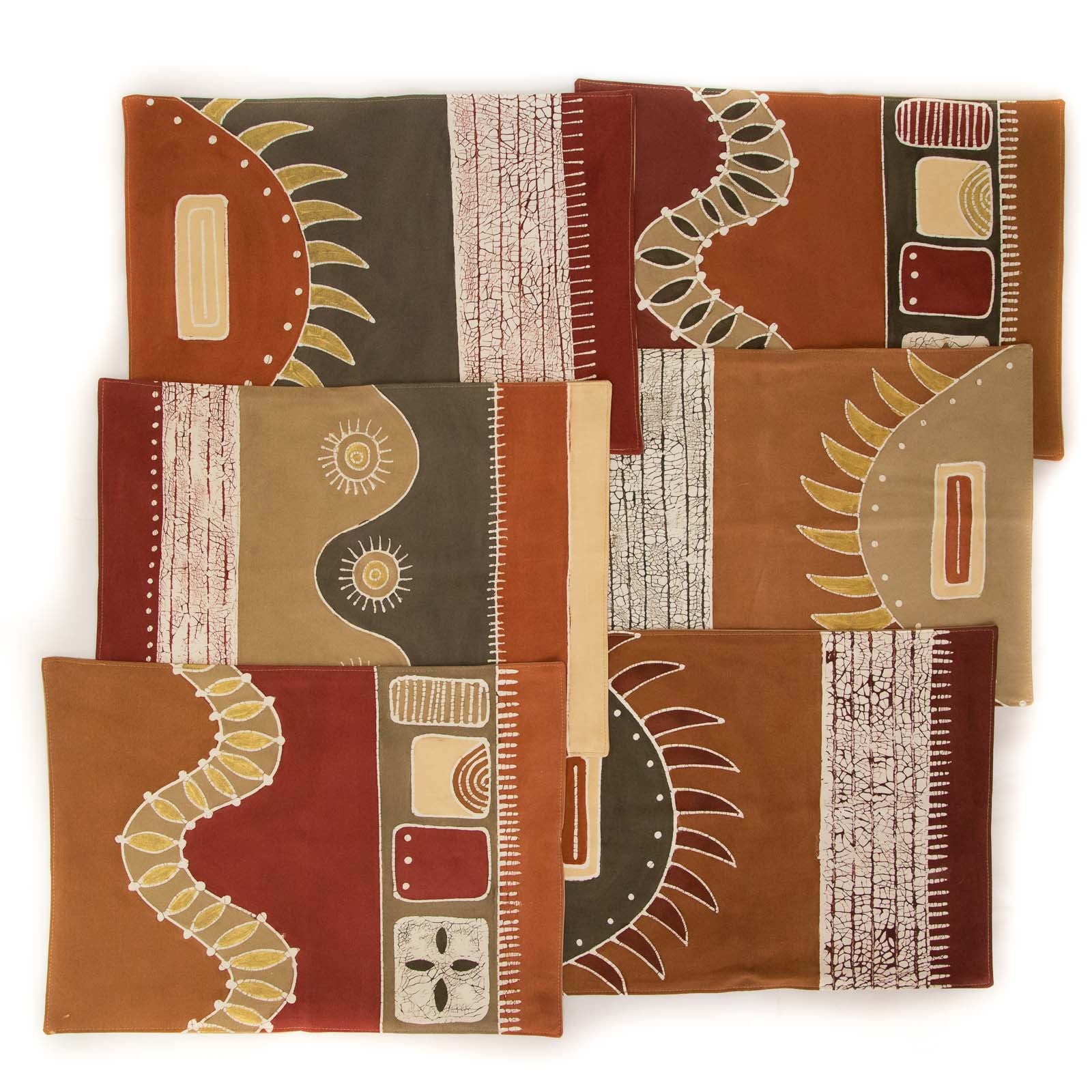 Premium Mali Sienna Table Mats Set of 4 - Heat Resistant & Non-Slip Dining Table Placemats for Kitchen, Dining Room, and Outdoor Use - Elegant Home Decor for Everyday Meals & Entertaining Guests