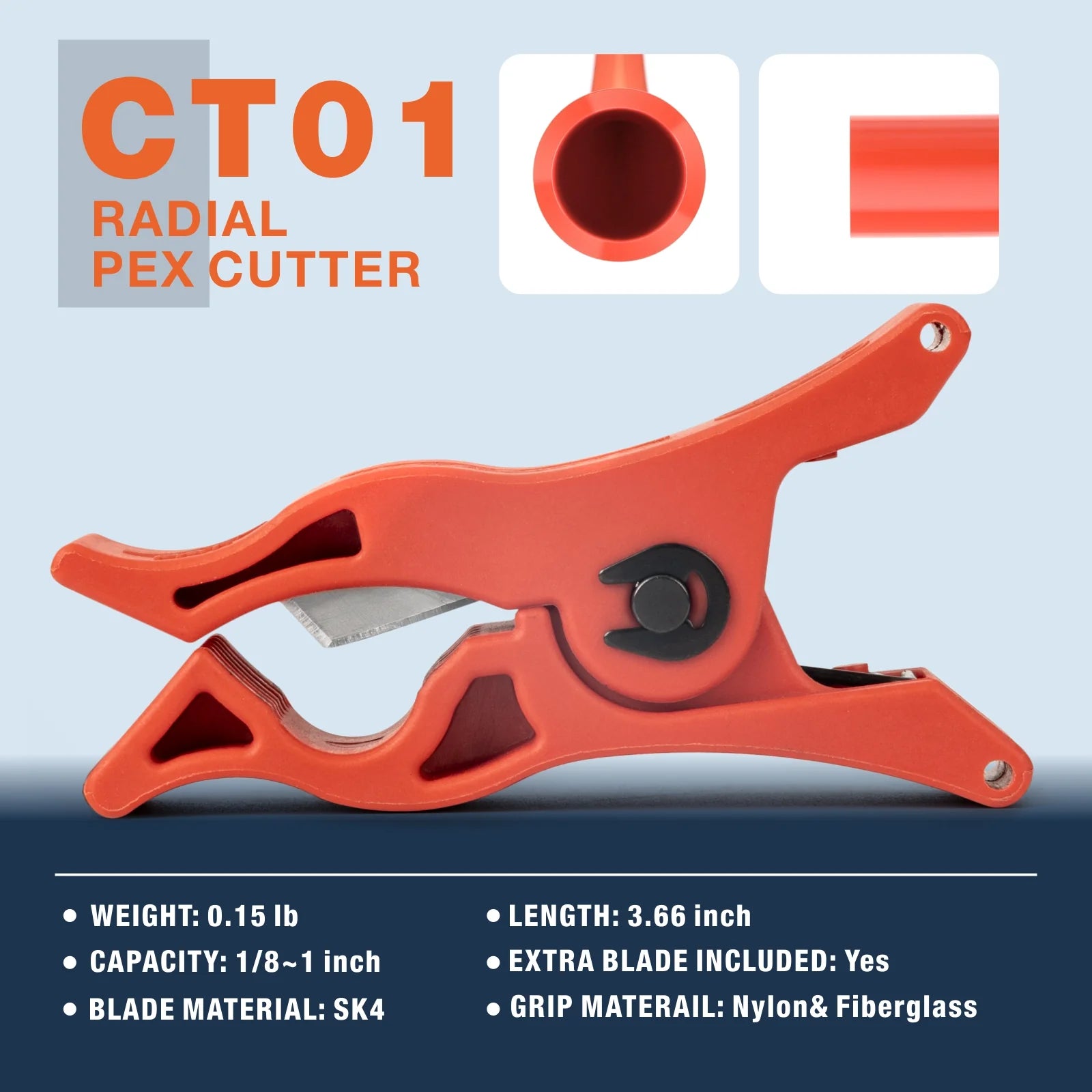 Professional PEX Expansion Tool Kit with 3/8