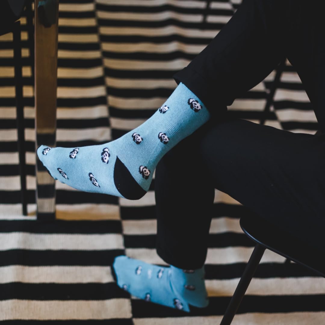 Pierre Henry Men's Over the Calf Dress Socks (9-Pack) | Colorful Funky Cotton Dress Socks for Business & Casual Wear | Perfect for Office, Parties & Formal Events