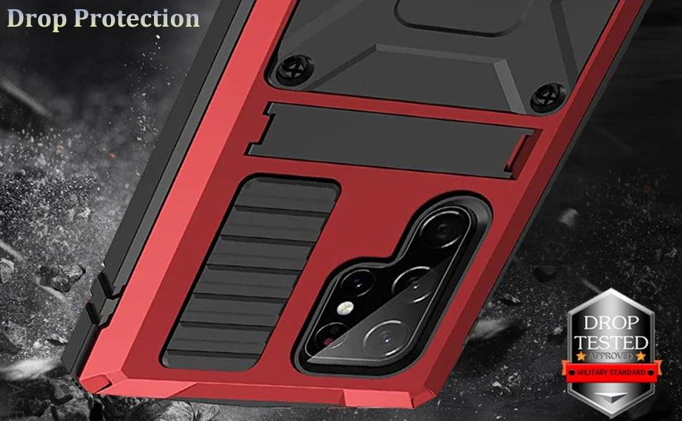 Samsung Galaxy S24 Plus Rugged Military-Grade Metal Case - Shockproof & Durable Protection for Outdoor, Work & Adventure