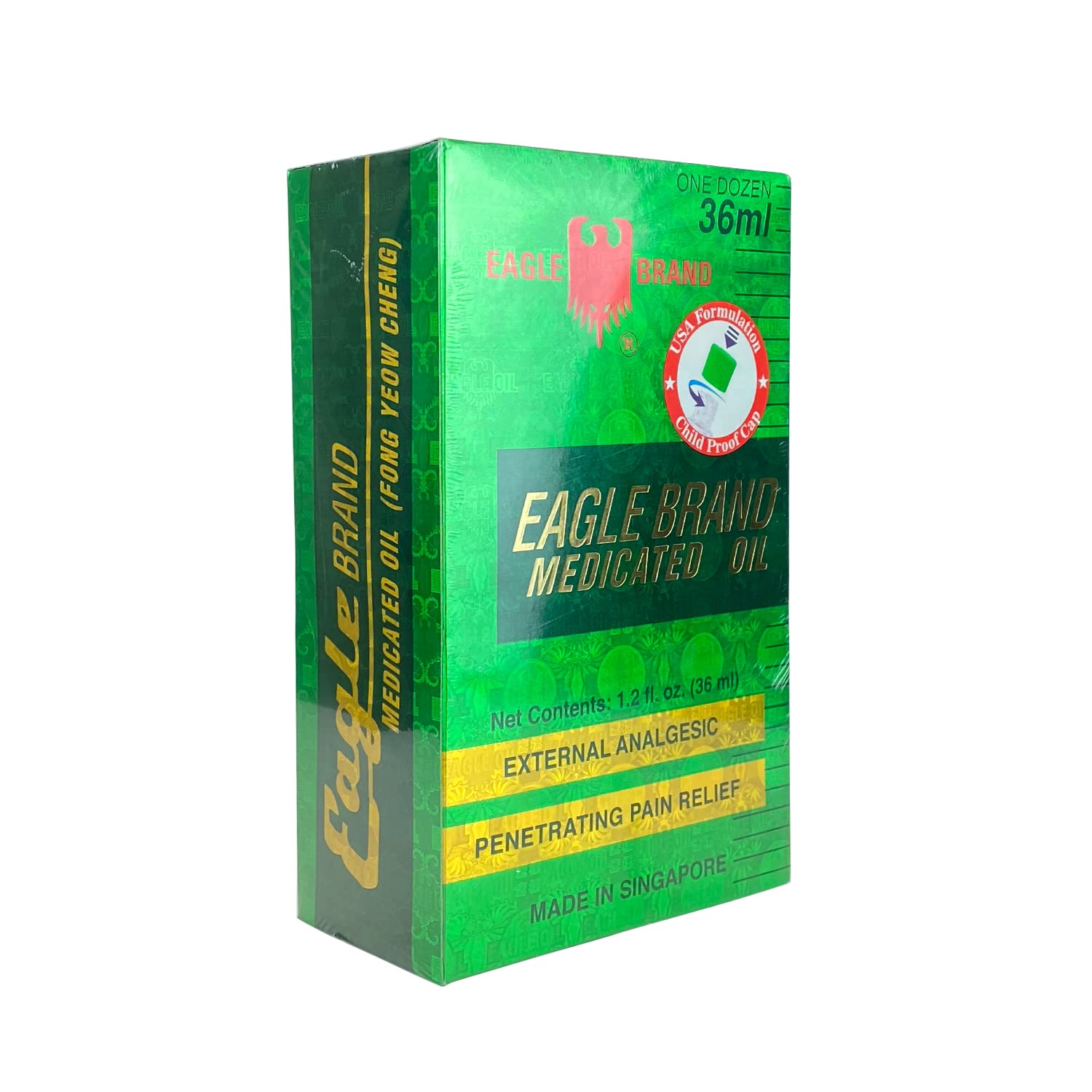 Eagle Brand Natural Medicated Oil for Muscle Aches, Joint Pain Relief - 12 Pack of 1.2 oz Bottles - Perfect for Sports Recovery, Massage Therapy & Arthritis Comfort