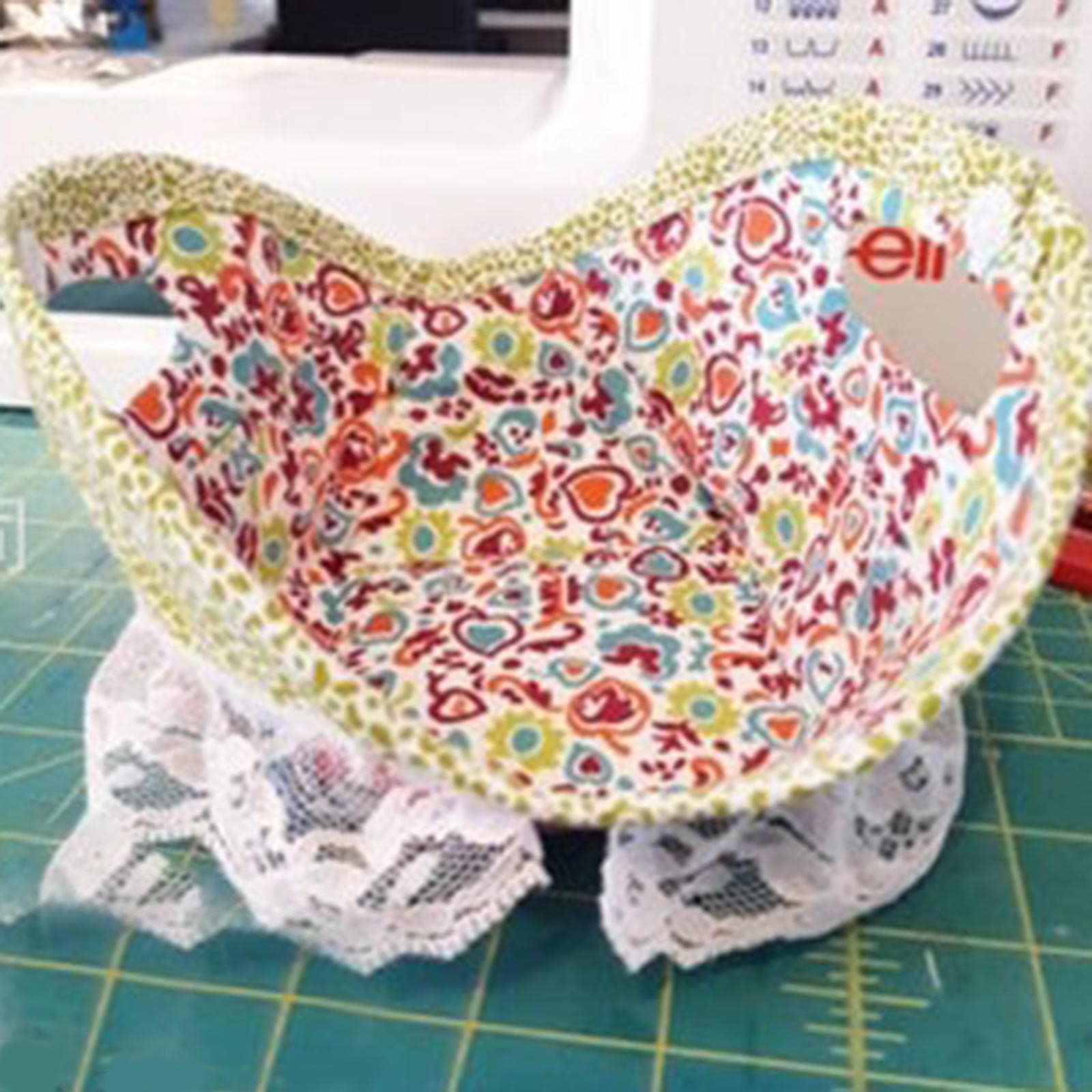 5 Inch Acrylic Patchwork Ruler Bowl Cozy Template - DIY Sewing Quilting Guide for Bowls, Perfect for Crafting, Kitchen Use & Homemade Gifts