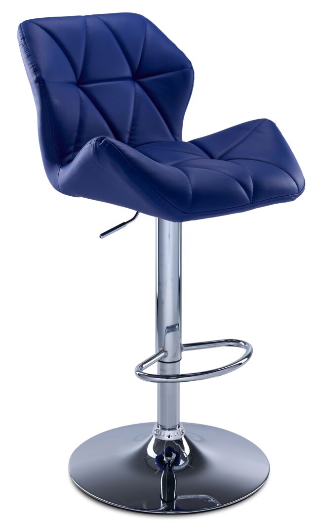 Blue Ava Bar Height Stool - Adjustable Counter Stool for Kitchen Island, Breakfast Bar & Home Decor