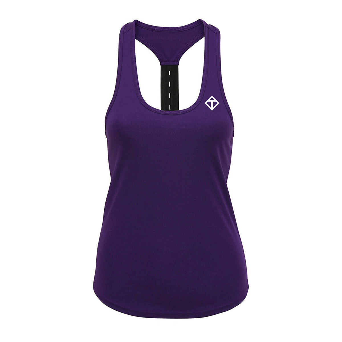 Purple Performance Strap Back Vest for Women - Lightweight Running & Workout Top for Gym, Yoga & Outdoor Activities