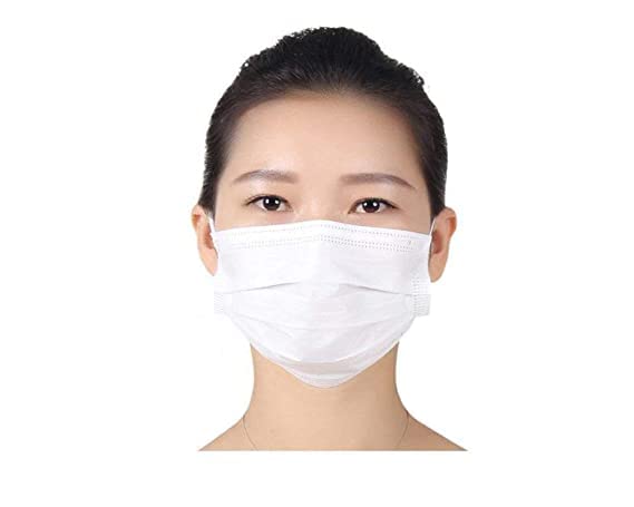 VALARIS 3-Ply Disposable Face Masks - White Nonwoven Fabric Surgical Masks for Medical Use, Daily Protection & Public Safety (50-Pack) - Ideal for Hospitals, Offices, Schools and Travel