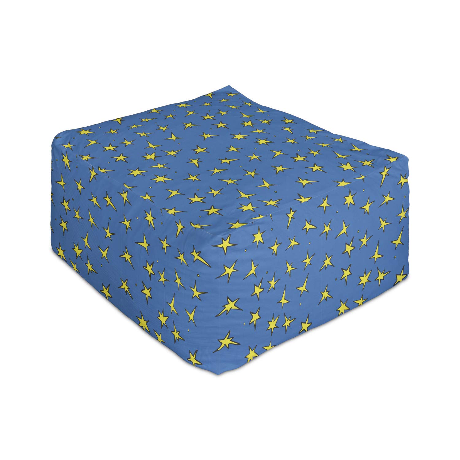Ambesonne Stars Rectangle Pouf Ottoman - 25
