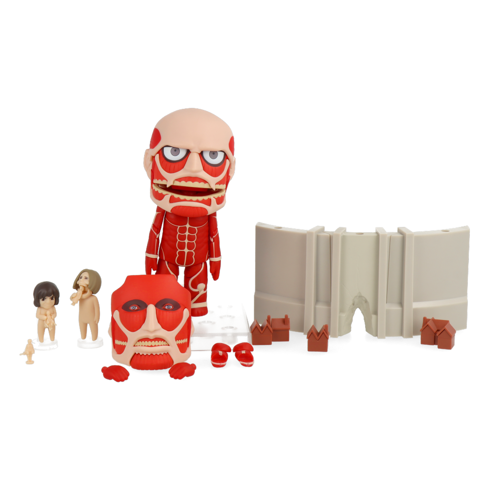 Attack On Titan Nendoroid Colossal Titan Renewal Set - Anime Collectible Figure for Display & Gift - Perfect for Anime Fans, Home Decor, and Office Display