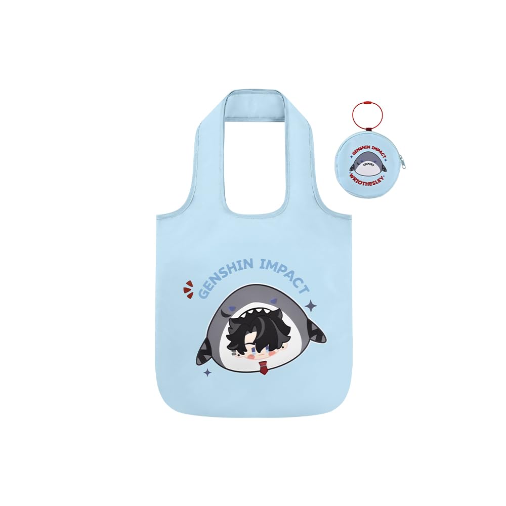 Teyvat Zoo Themed Foldable Handbag - Lightweight Travel Tote for Women, Anime Genshin Inspired Fashion Accessory | Perfect for Cosplay, Convention, and Daily Use