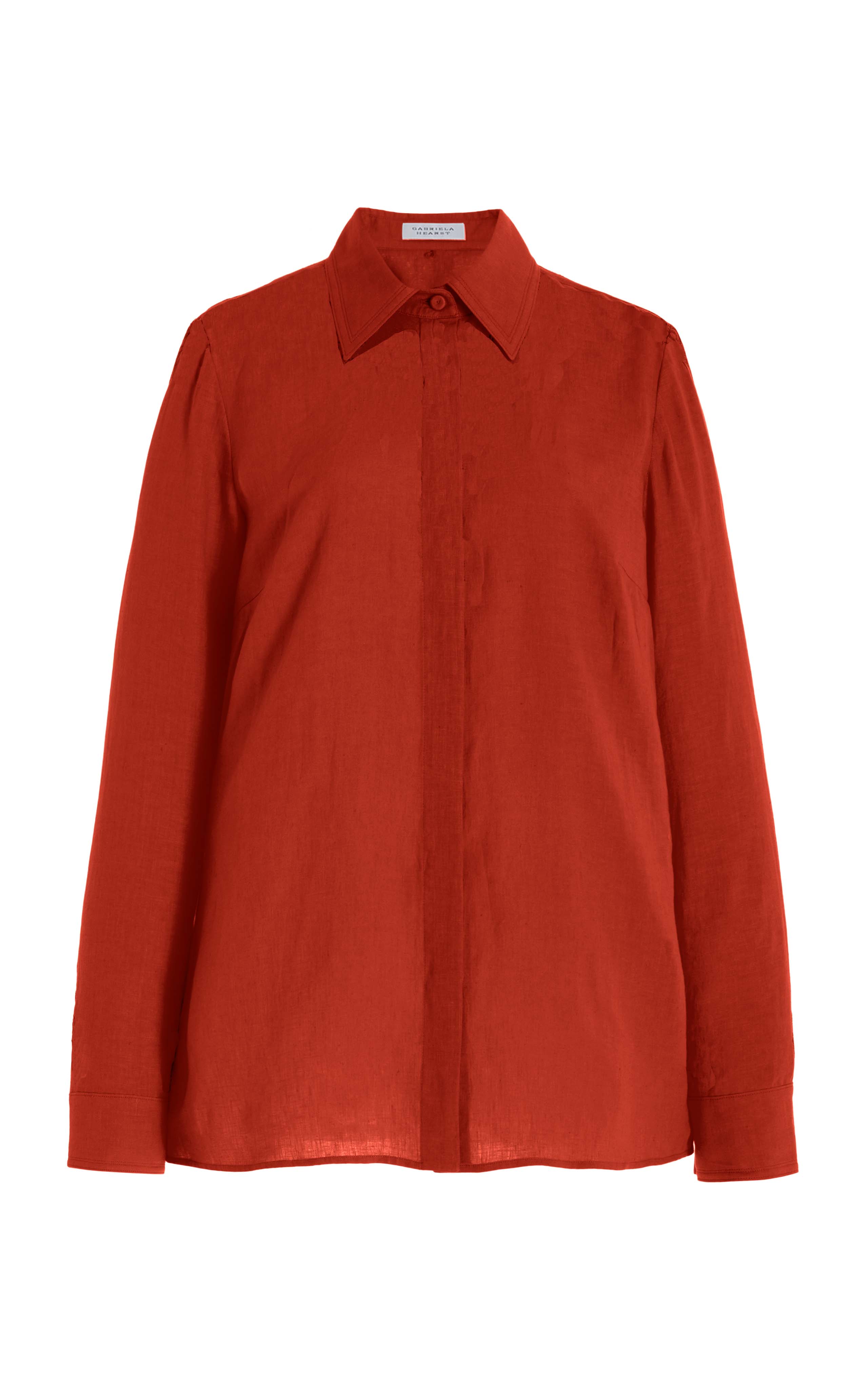 Cruz Shirt - Red Clay Aloe Linen Shirt for Men | Breathable & Comfortable Summer Casual Wear | Perfect for Beach, Travel & Outdoor Activities