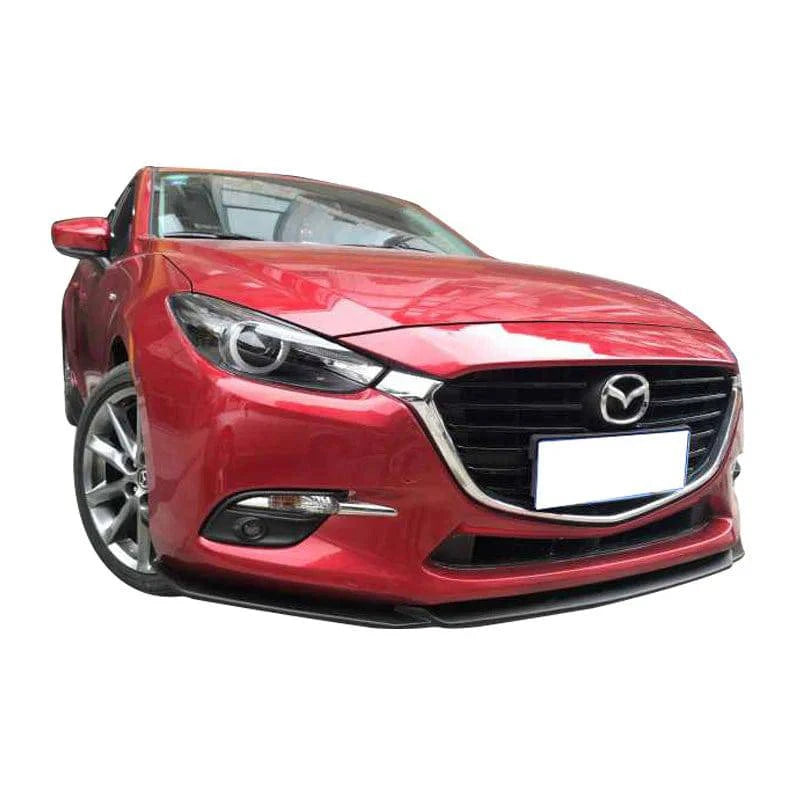 2014-2017 Mazda 3 V1 Style Front Bumper Lip Spoiler - Painted PP Material for Enhanced Aerodynamics & Sporty Look | Perfect for Car Enthusiasts & Street Racing