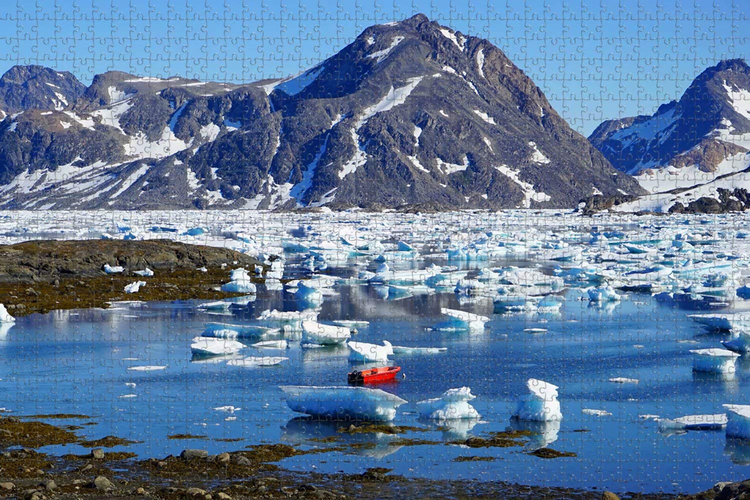 1000-Piece Jigsaw Puzzle for Adults - Greenland Glacier Denmark Scenery | Challenging Puzzle Game for Relaxation & Stress Relief | Perfect Travel Souvenir & Home Decor