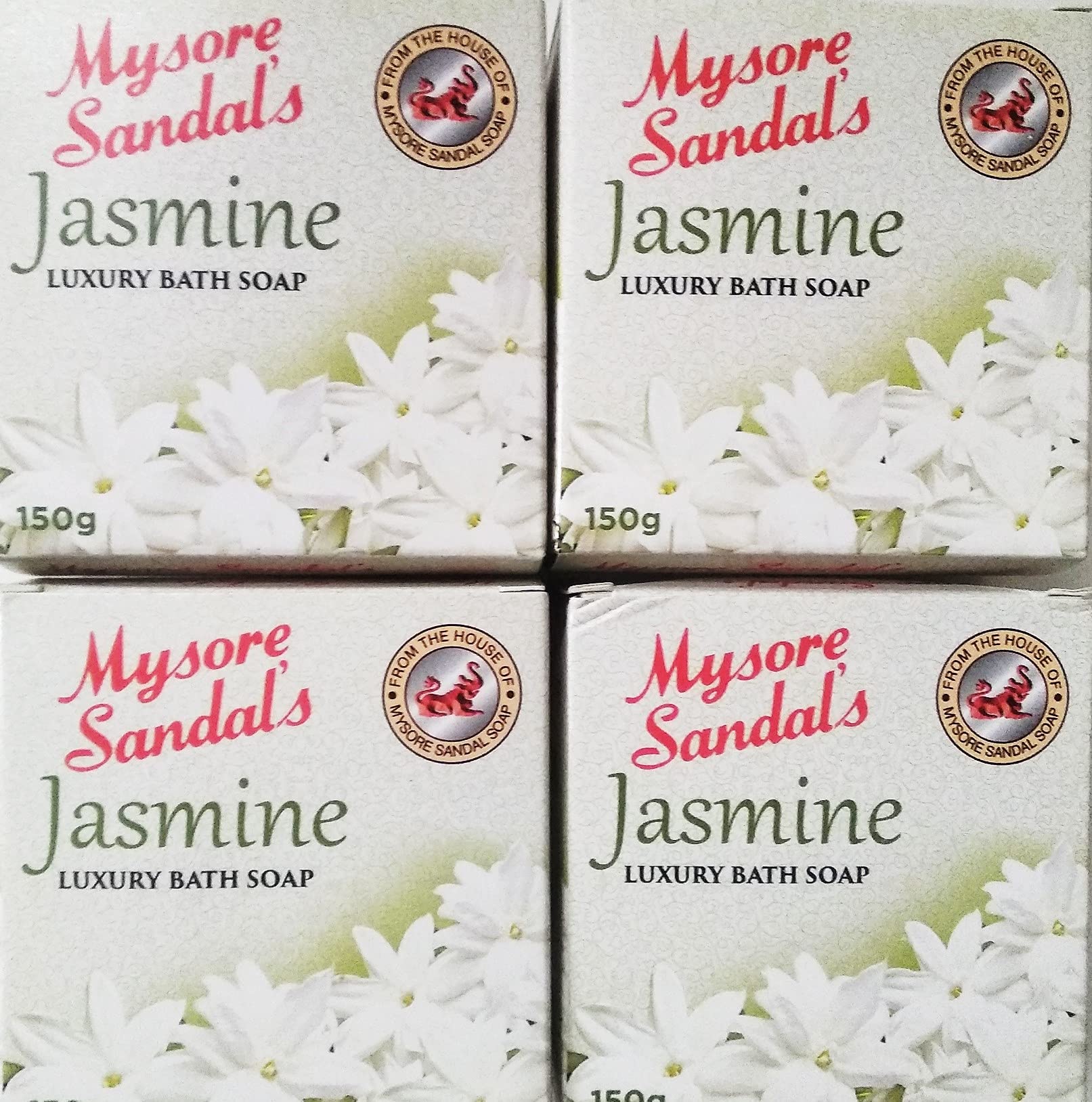Premium Mysore Sandal Soap - 100% Natural & Handmade (Pack of 4) - Ideal for Sensitive Skin & Daily Aromatherapy