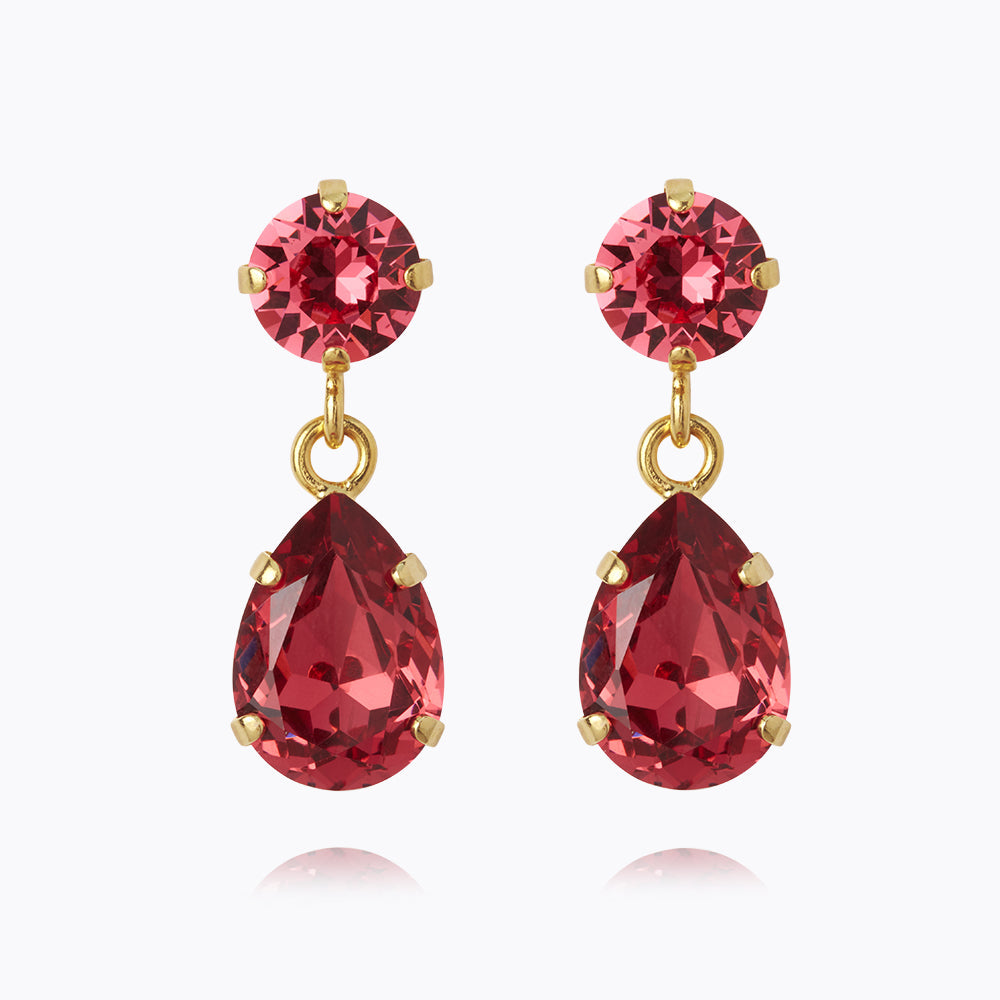 Mini Drop Earrings in Mulberry Red - Elegant Dangle Earrings for Women, Perfect for Parties, Weddings & Everyday Wear
