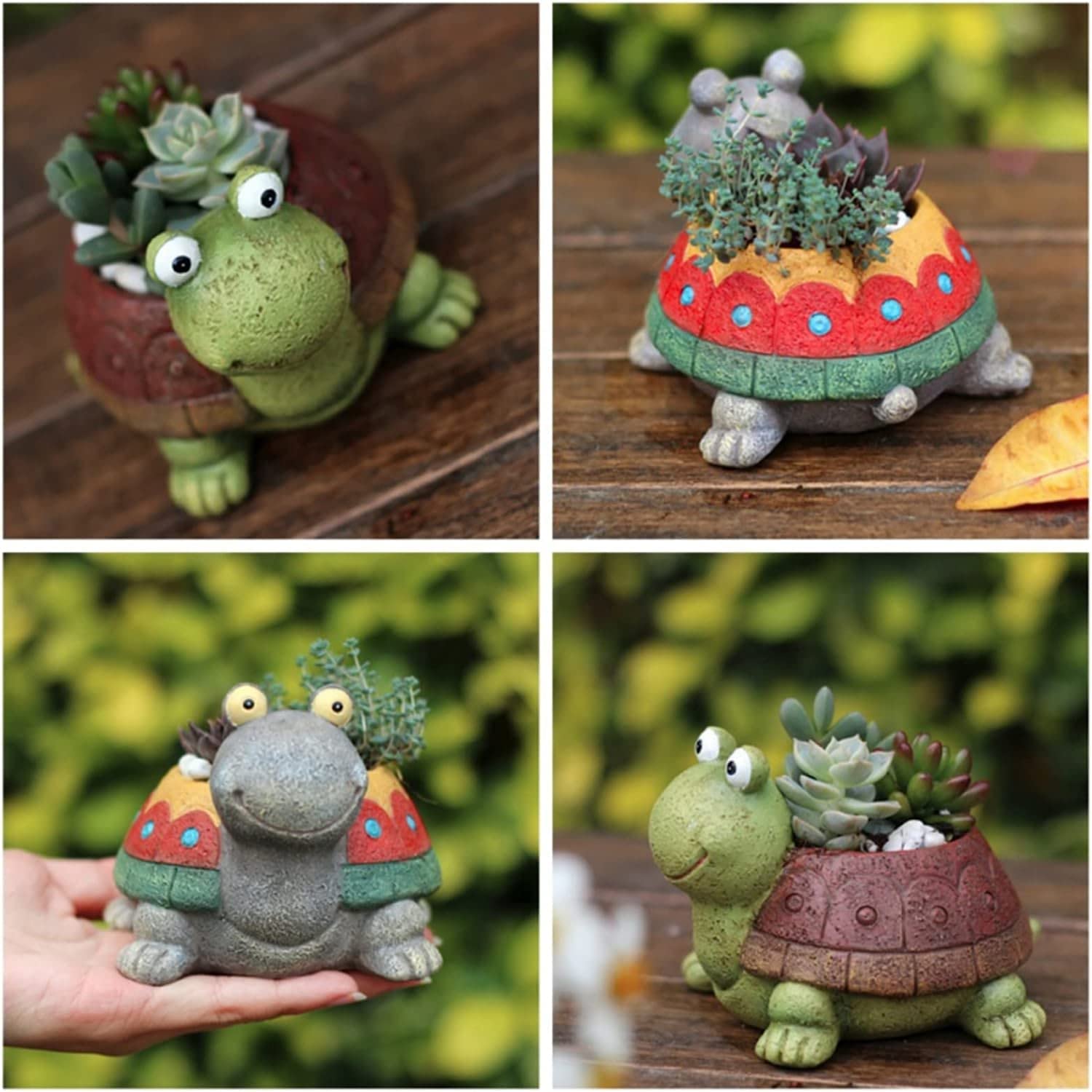 Turtle Silicone Mold for Succulent Planters - DIY Resin Flower Pot Molds, Animal Garden Figurines & Outdoor Decor - Perfect for Home Gardening, Craft Projects, and Unique Gift Ideas