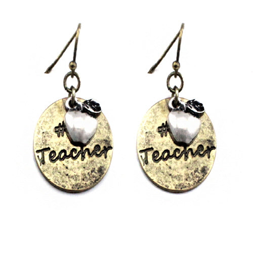 #1 Best Teacher Gift Gold Earrings - Elegant & Thoughtful Jewelry for Educators, Appreciation Day, Retirement, or Thank You Present
