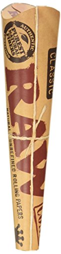 RAW Natural Unrefined King Size Rolling Papers - 32 Cones (3 Packs) | Premium Hemp Rolling Papers for Smooth Smoking Experience | Perfect for Herbal Blends, Tobacco & CBD Use at Home or Outdoors