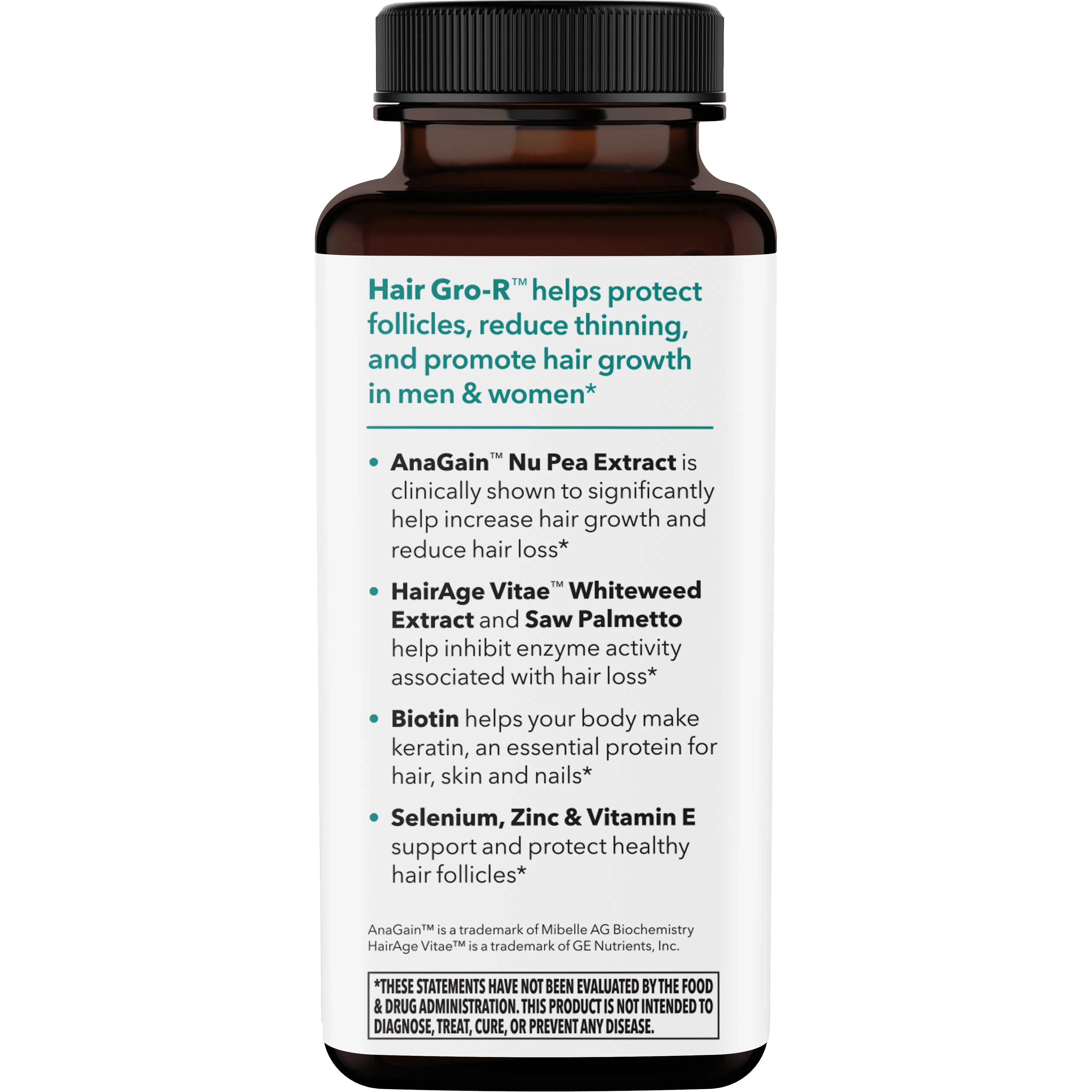 LifeSeasons Hair Gro R - Natural Hair Growth Supplement for Thicker, Stronger Hair | Supports Healthy Hair Growth for Men & Women | Perfect for Thinning Hair & Hair Loss Prevention