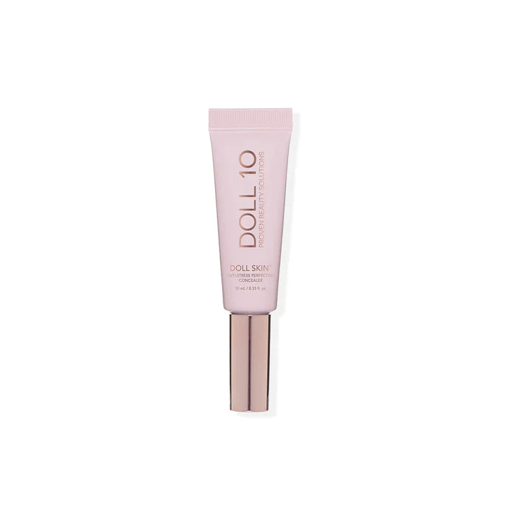 Doll 10 Skin™ Anti-Stress Skin Perfecting Concealer - Full Coverage, Hydrating & Brightening - Perfect for Dark Circles, Blemishes & Redness (Great for Daily Makeup & Photo Shoots)