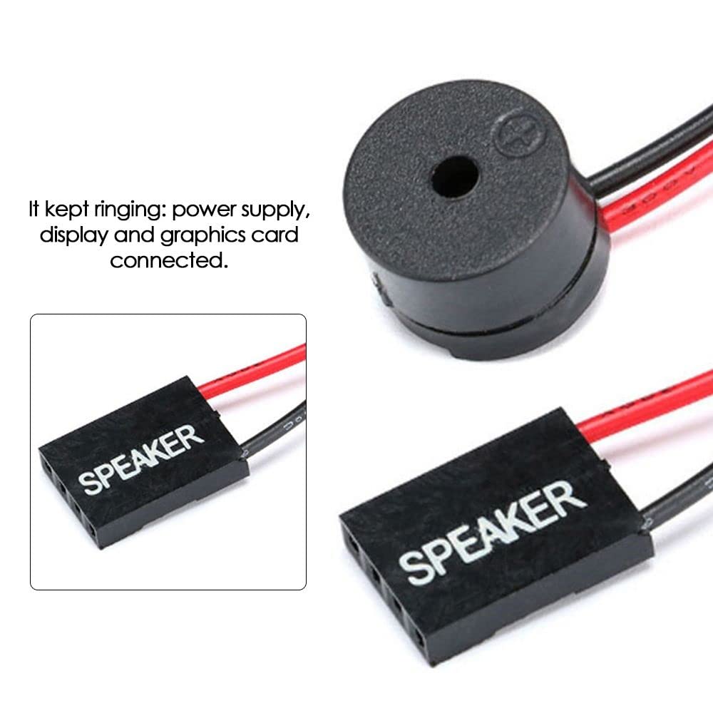 10pcs PC Case Mini Speakers - Onboard Buzzer Alarm Beep Sound Module for Computer Motherboard | DIY PC Build & Repair Accessories for Gaming Rigs and Workstations