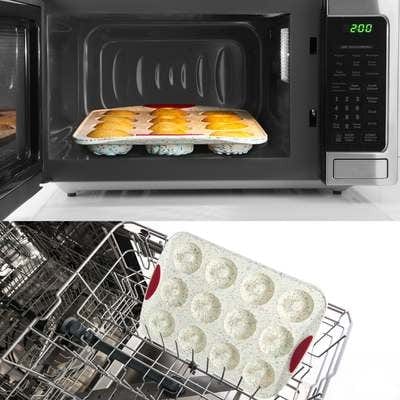 12-Count Confetti Silicone Donut Baking Pan Set - Non-Stick, Flexible, and Durable for Perfect Homemade Donuts - Ideal for Birthday Parties, Baby Showers, and Holiday Baking