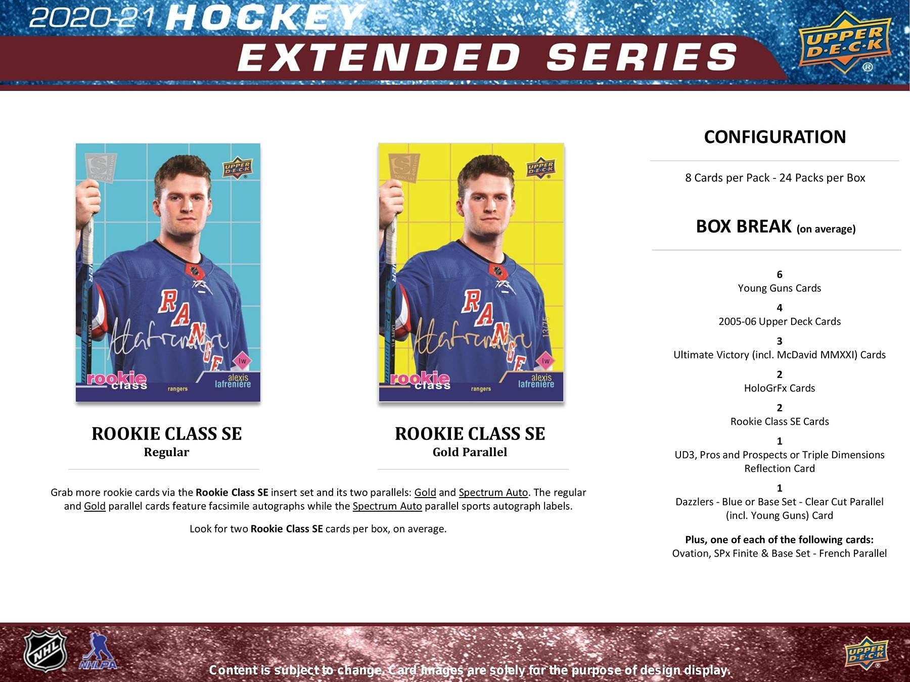 2020/21 Upper Deck Extended Series Hockey Hobby Box - 24 Packs (8 Cards Each) | NHL Trading Cards for Collectors & Sports Fans | Perfect for Gifts, Investments & Game Nights