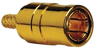 Amphenol Connex 142186 SMB Plug Straight RF Coaxial Connector 50 Ohm Crimp Style (1 Piece) - Ideal for Telecom, Networking & Industrial Applications