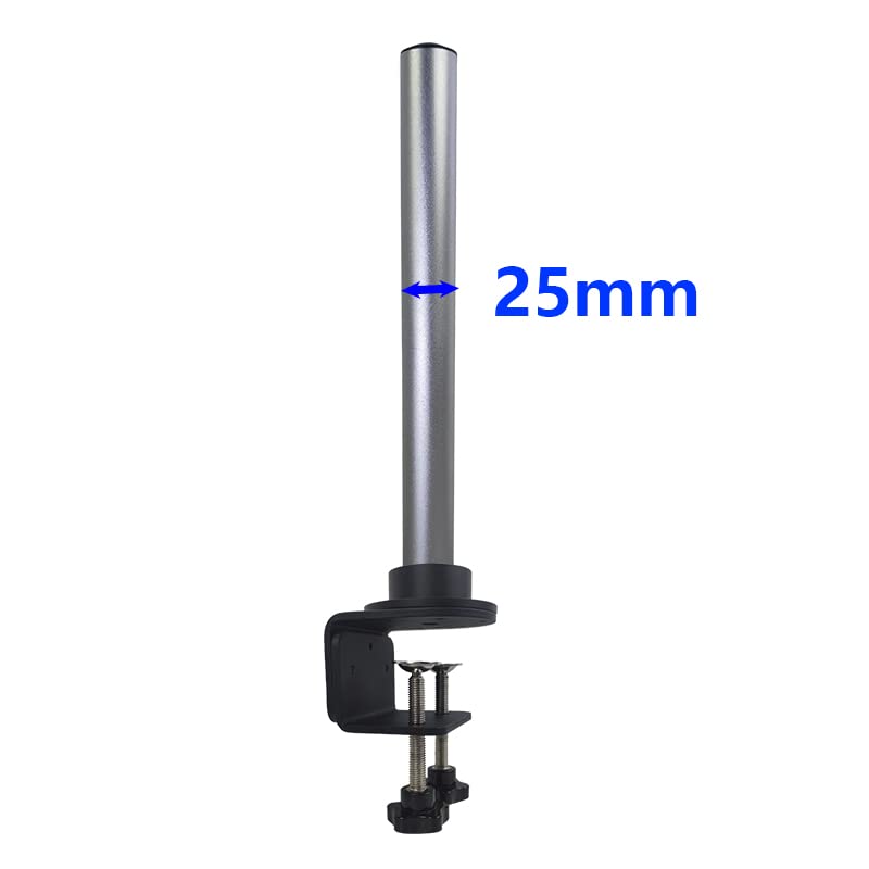 Universal Adjustable Microscope Stand with Clamp - 25mm Stand Pole for Stereo Microscopes & HDMI Digital USB Cameras | Perfect for Phone Repair, Jewelry Making & Electronics Inspection