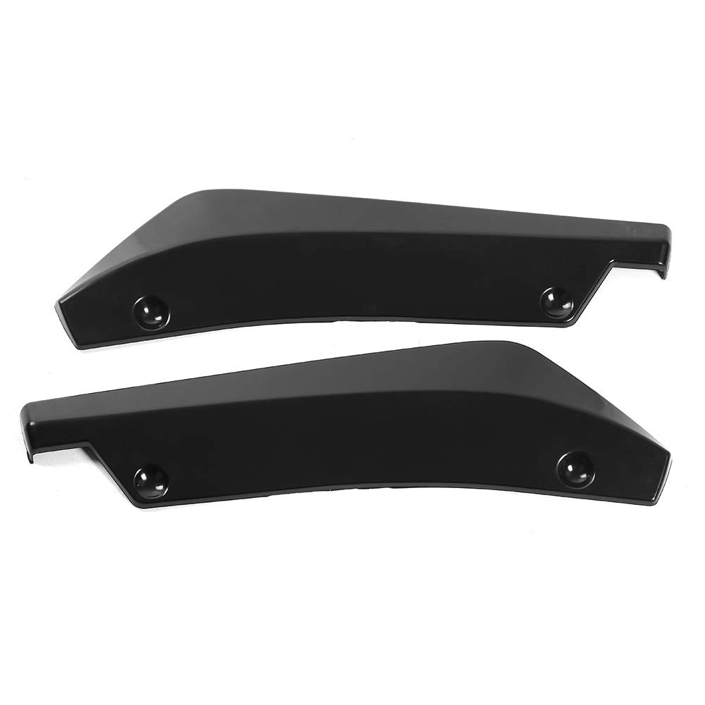 Universal Rear Bumper Lip Splitter & Canard Diffuser - 1 Pair ABS Plastic Car Spoiler Fins for Enhanced Aerodynamics & Style (Black) - Perfect for Sports Cars, Tuner Vehicles & Performance Upgrades