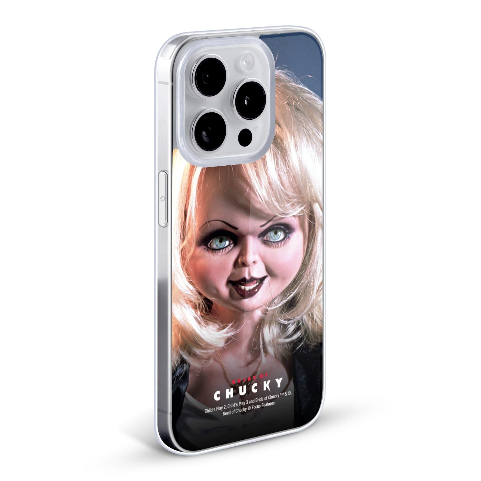 Officially Licensed Bride of Chucky Tiffany Doll iPhone 7 Plus/8 Plus Soft Gel Case - Horror Movie Collectible Phone Cover for Halloween & Horror Fans