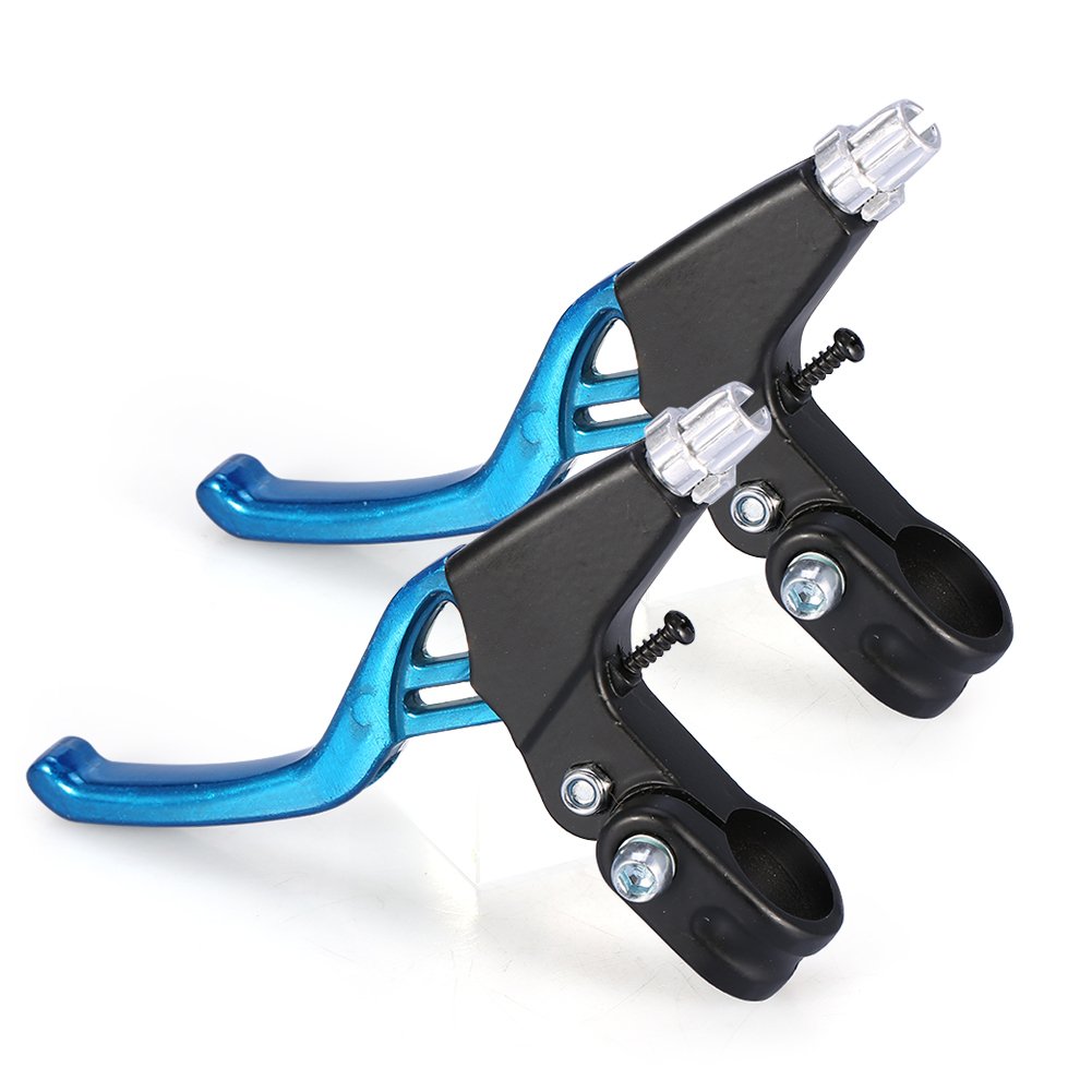 Yiio 1 Pair Universal Aluminum Alloy Bike Brake Levers - Fits Mountain Bikes, Kids Bikes, Folding Bikes & MTB BMX (2.2cm Diameter) | Durable Handlebar Brake Levers for Cycling, Commuting & Outdoor Adventures
