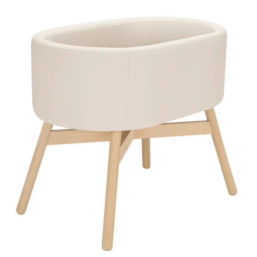 Babyletto Capsule Bassinet in Ivory - Portable & Lightweight Crib for Newborns | Perfect for Nursery, Bedroom & Travel Use
