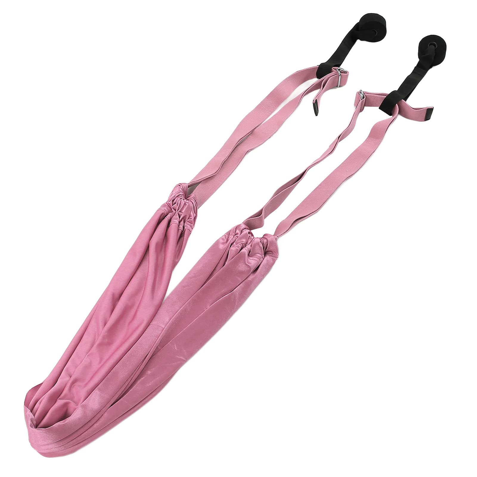 Waist Back Leg Stretch Strap - Yoga Fitness Band for Flexibility Training | Breathable Soft Pink Stretching Aid for Dance, Ballet & Gymnastics | Perfect for Home Workouts, Gym Sessions & Yoga Practice