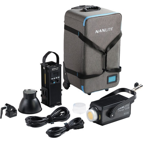 Nanlite Forza 720B Bi-Color LED Monolight with Rolling Case - Professional Studio Lighting for Photography & Videography - Perfect for Portraits, Product Shoots, and Film Sets