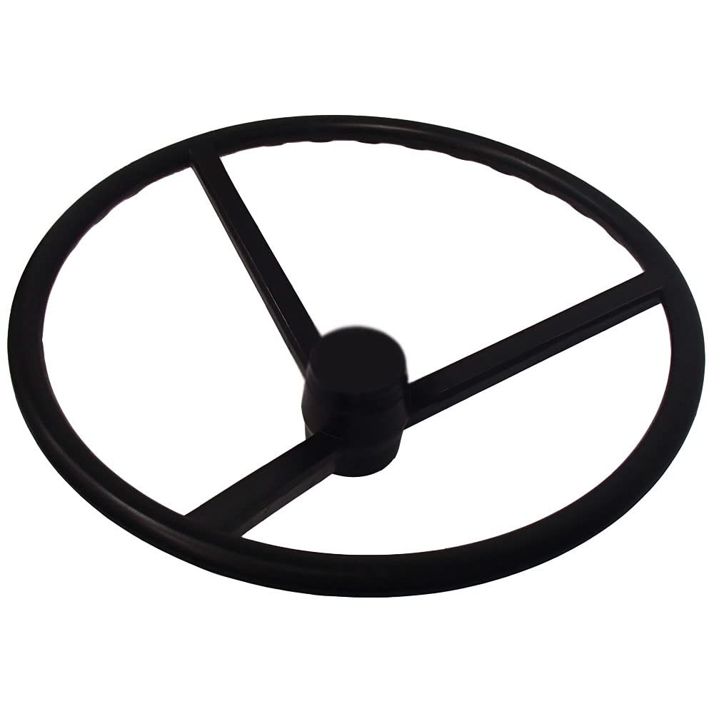 Stevens Lake Parts One New Steering Wheel with OEM Cap - Compatible with John Deere 1020 1030 1520 1530 2020 2030 2130 820 830 Models - Replacement for AL28457 - Perfect for Tractor Repair and Farm Equipment Maintenance