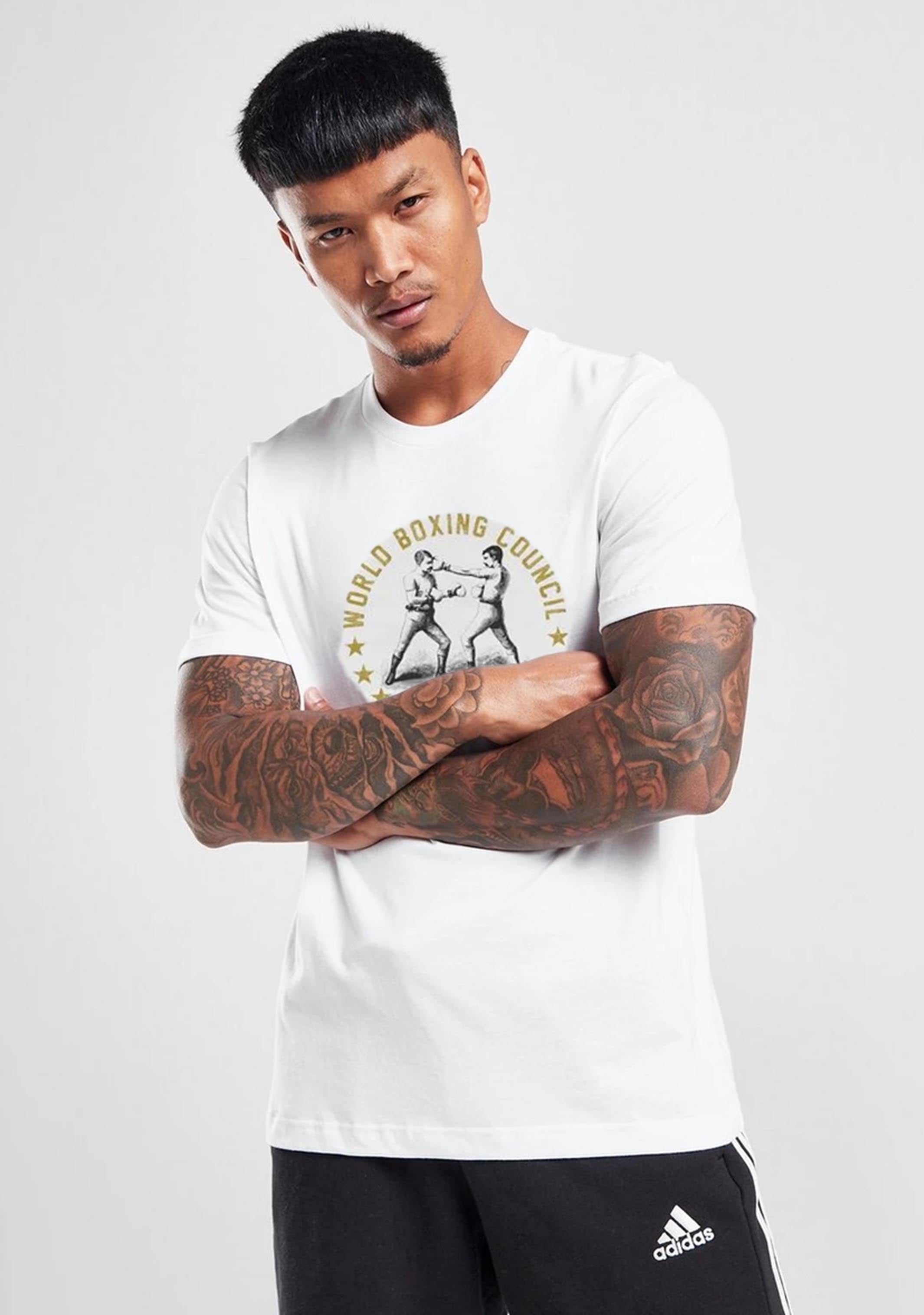 Adidas Men's Classic Heritage Cotton T-Shirt - Comfortable Casual Crew Neck Tee for Everyday Wear, Gym & Street Style