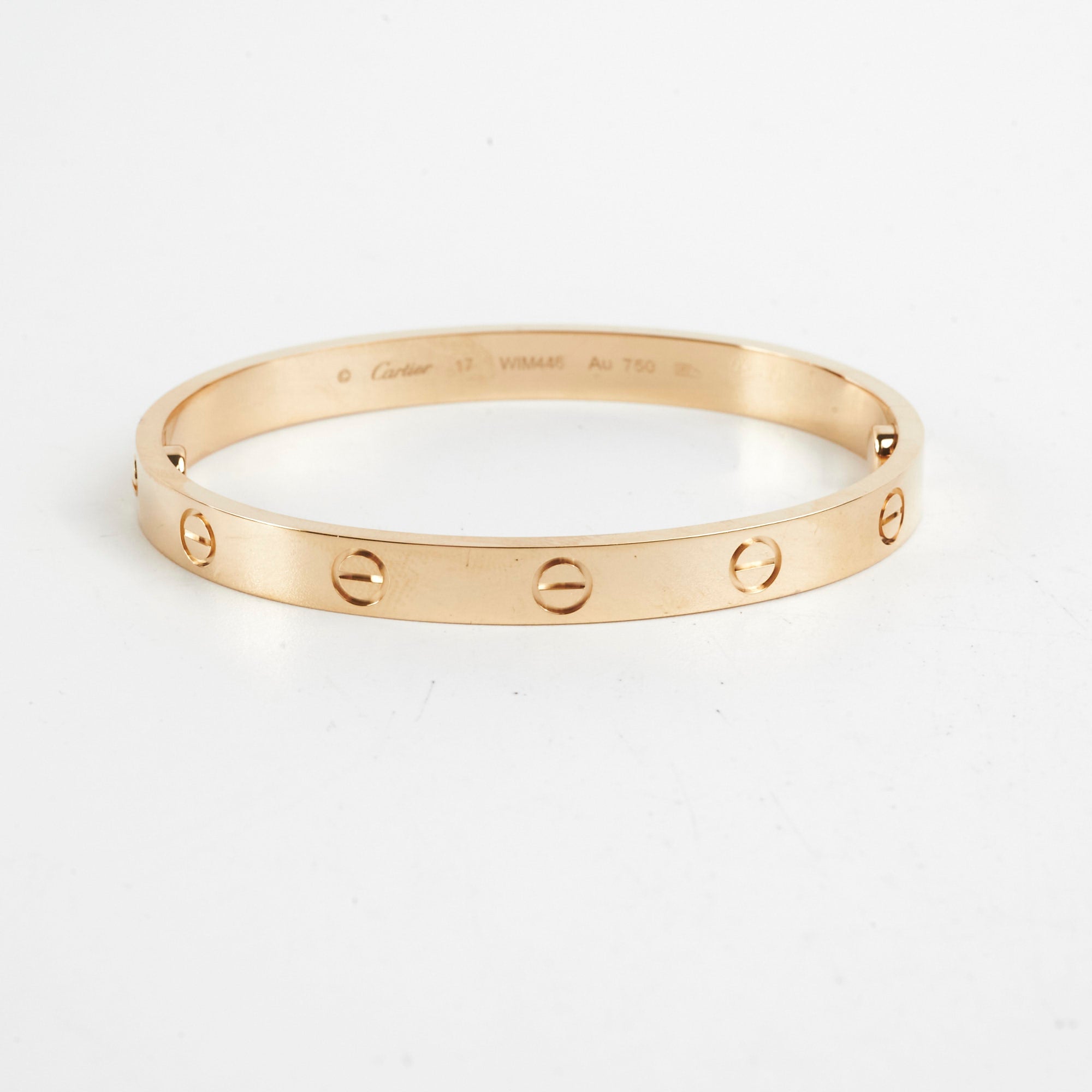 Cartier Love Bracelet 17 Size in 18K Yellow Gold - Luxury Jewelry Gift for Women, Anniversary & Valentine's Day Present