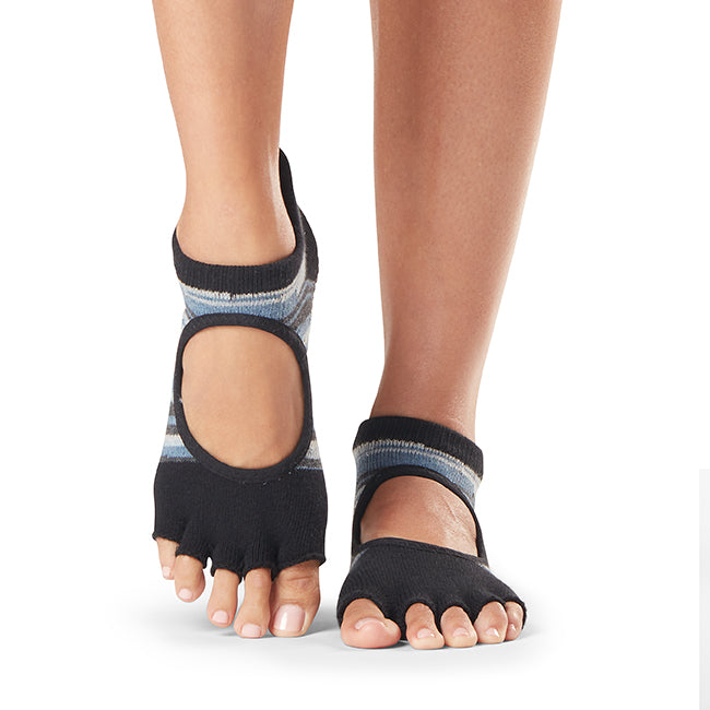 ToeSox Bellarina Grip Socks - Non-Slip Half Toe Dance Socks for Ballet, Yoga & Pilates | Perfect for Studio Practice and Performance