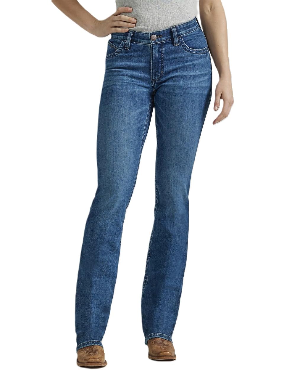 Wrangler Women's Ultimate Riding Willow Bootcut Jeans - Comfortable Cowgirl Jeans for Horseback Riding & Western Fashion | Perfect for Rodeo, Ranch Work & Casual Wear
