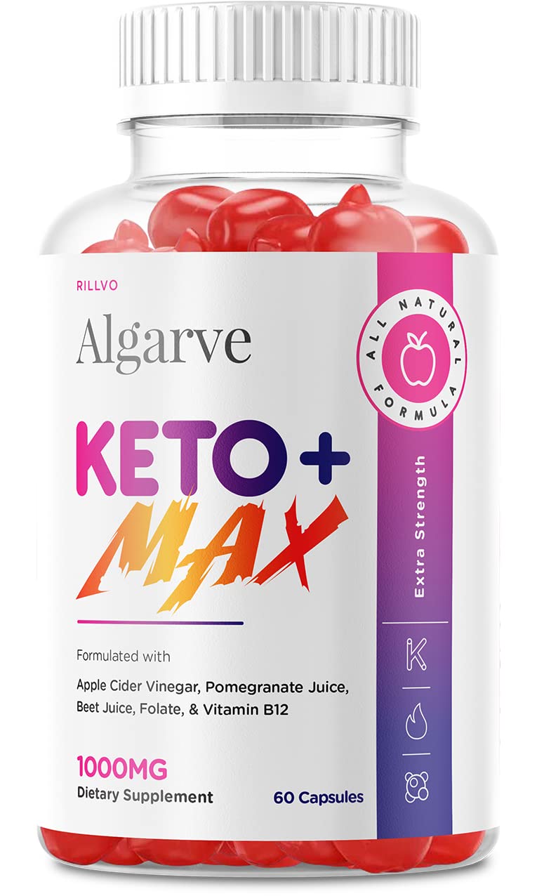 Algarve Max Keto Gummies with Apple Cider Vinegar - Advanced Weight Loss Supplement for Ketogenic Diet (60 Count) - Supports Energy & Metabolism for Active Lifestyle