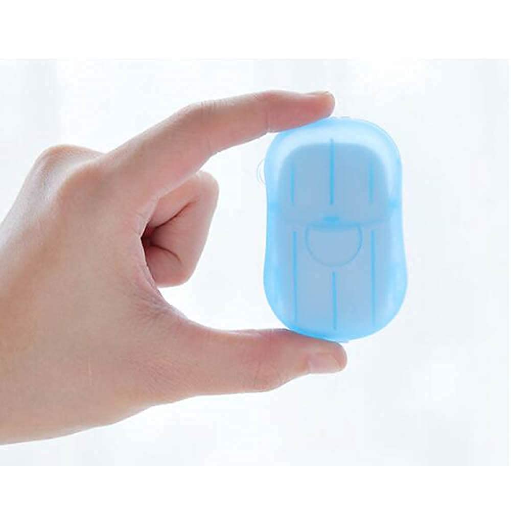MAPPERZ Travel Paper Soap Strips - Portable Disposable Foaming Hand Wash for Camping, Hiking & Outdoor Activities (2-Pack Box) | Eco-Friendly & Convenient Cleaning Solution