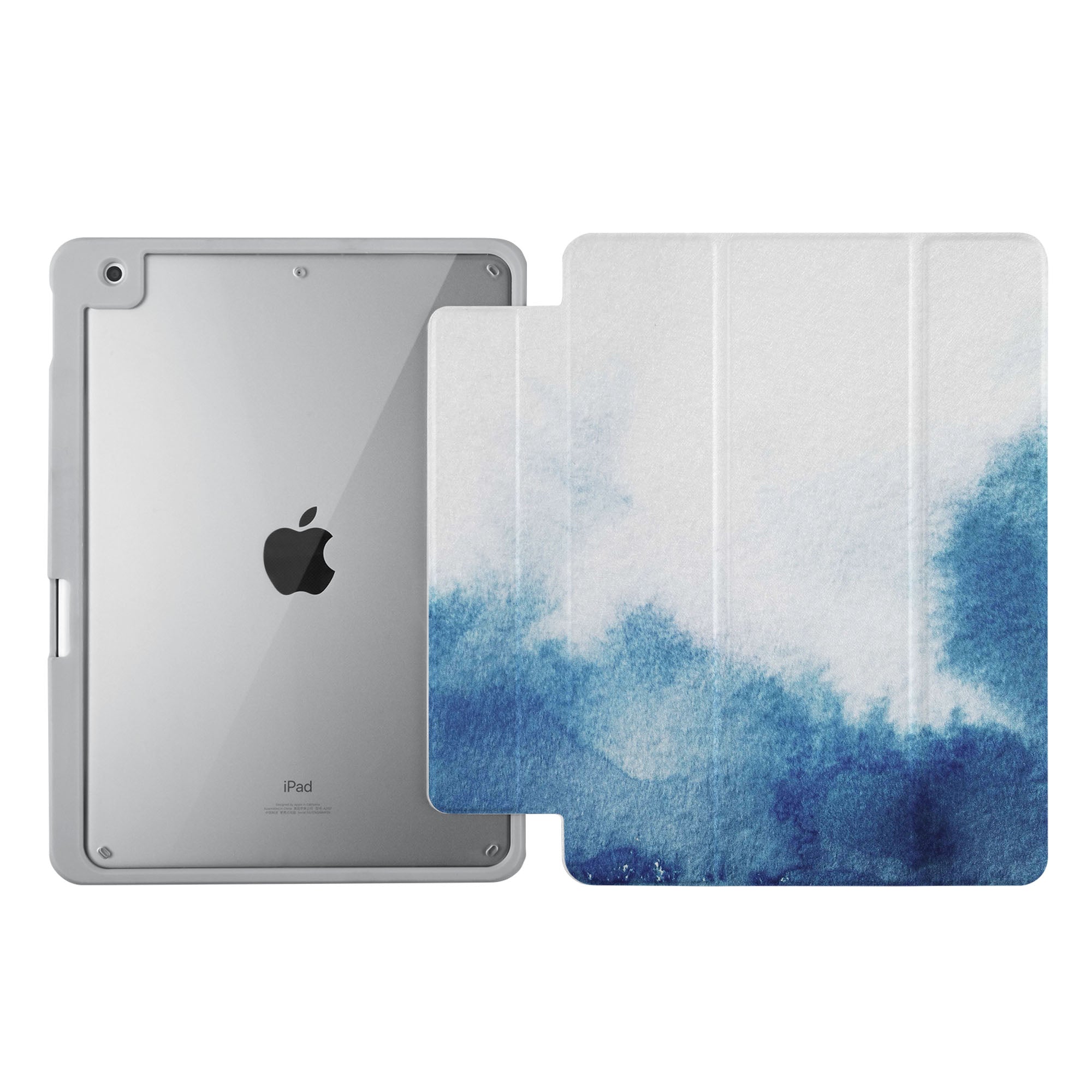 iPad 360 Elite Case with Abstract Ink Painting Design - Premium Protective Cover for iPad Air/Pro, 360° Rotating Stand with Auto Sleep/Wake Feature - Perfect for Work, Travel & Home Use