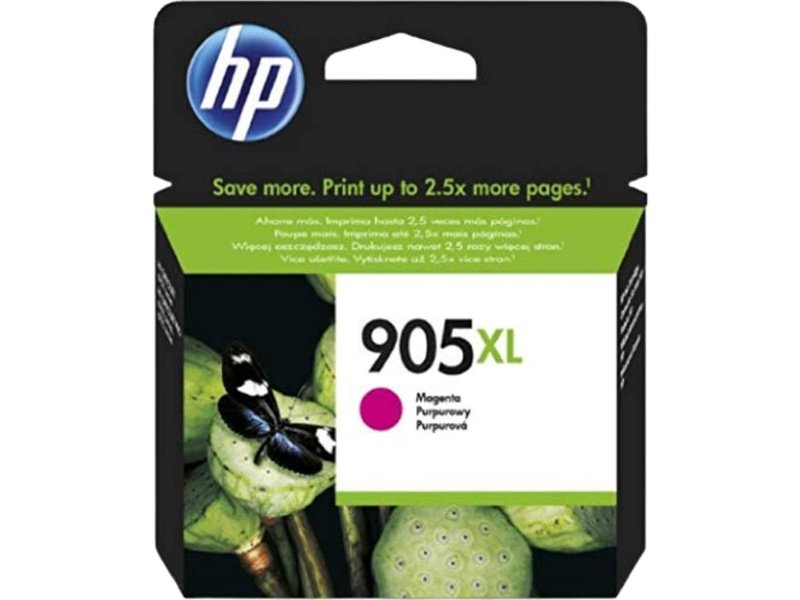 Original HP 905XL High Yield Magenta Ink Cartridge - 825 Page Yield | Compatible with HP Printers for Home & Office Use