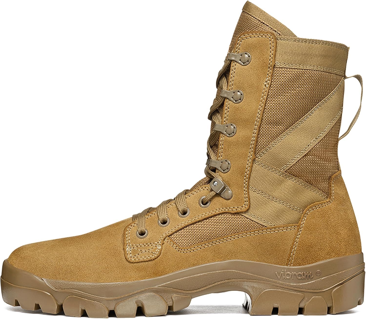 GARMONT TACTICAL T8 Bifida Military Combat Boots for Men & Women - AR670-1 Compliant Army Air Force Boots - Suede Leather Multi-Terrain Coyote Shoes (Size 8.5 Wide) - Perfect for Hiking, Field Training & Outdoor Adventures