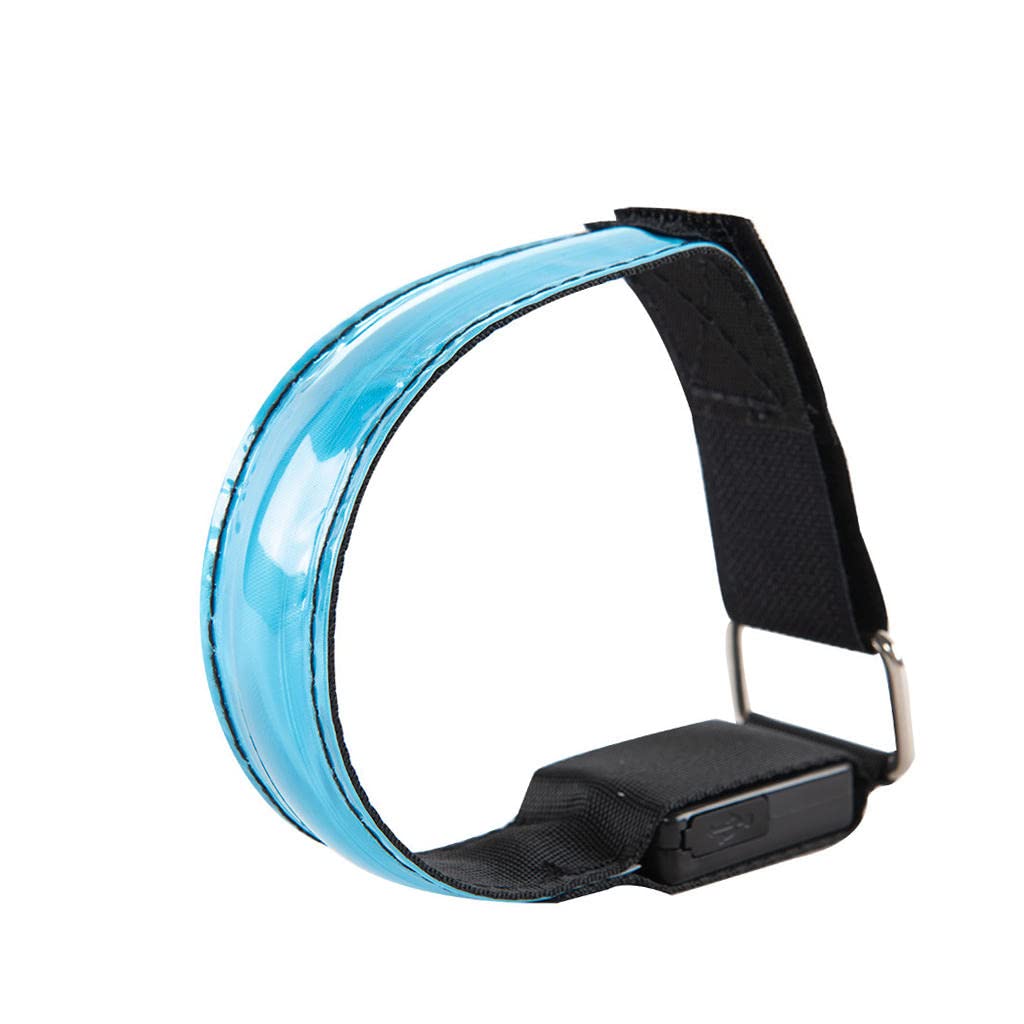 Shamjina Reflective LED Armband - High Visibility Safety Gear with USB Charging for Runners, Joggers & Cyclists - Perfect for Night Running, Outdoor Workouts & Low-Light Conditions