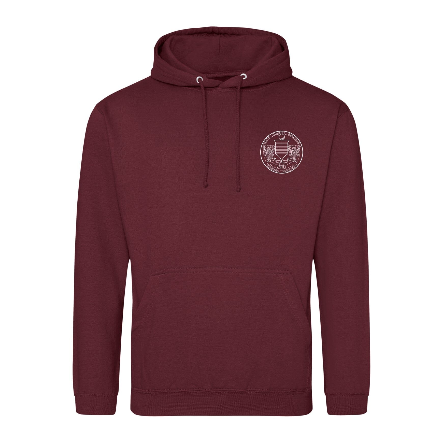 Wiltshire County ASA Championships 2025 Hoodie - Burgundy Smoke Color - Perfect for Swimming Competitions & Team Spirit