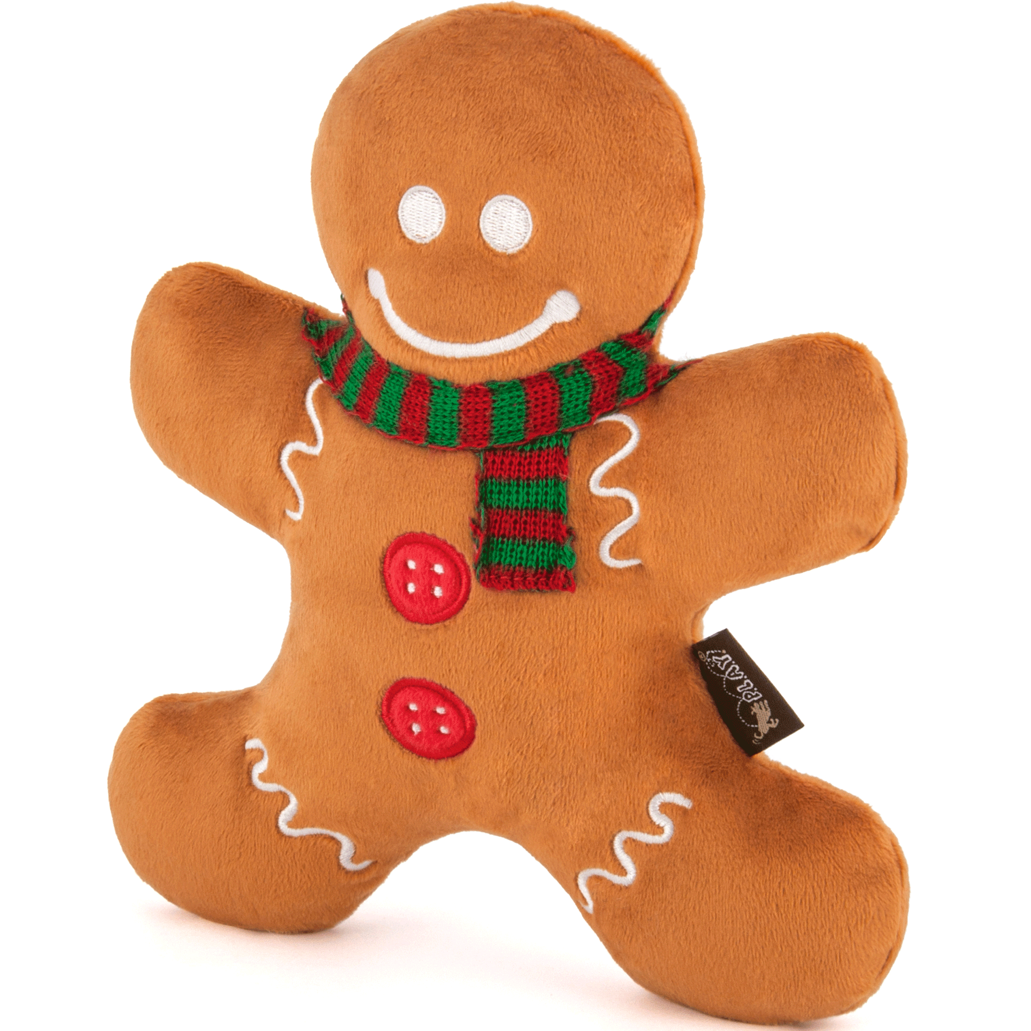 P.L.A.Y. Gingerbread Man Dog Toy - Durable & Cute Holiday Chew Toy for Small & Medium Dogs - Perfect for Christmas Playtime & Training